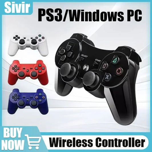 PS3 Controller, Wireless Gamepad, Bluetooth Controller, PlayStation 3 Joystick, PC Game Controller, Gaming Accessories