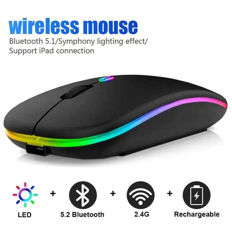 Mouse RGB Rechargeable Bluetooth