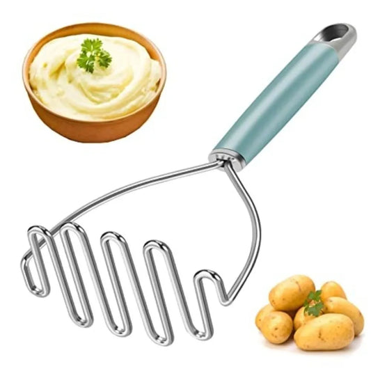 Heavy Duty Stainless Steel Potato Masher with Ergonomic Handle