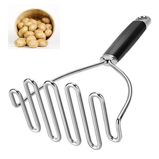 Heavy Duty Stainless Steel Potato Masher with Ergonomic Handle