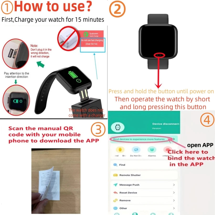 Smart Watch Kid Men Woman