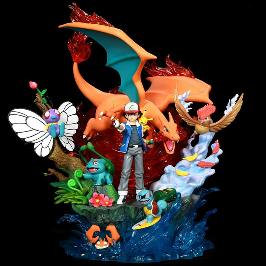 Pokemon Glowing Action Figure Evolution Set – Charizard, Ghastly & More Collectible Toy Pack